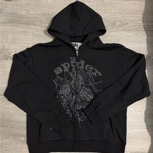 Black Spider Graphic Zip up